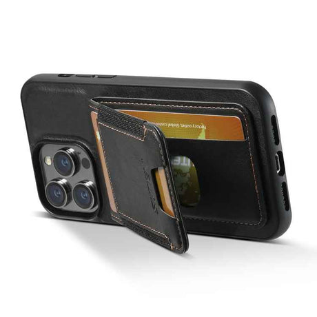 Suteni H03 Oil Wax Leather Wallet Stand Back Phone Case