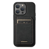 Suteni H17 Litchi Texture Leather MagSafe Detachable Wallet Phone Case
