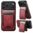 Suteni H17 Oil Eax Leather MagSafe Detachable Wallet Phone Case