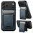 Suteni H17 Oil Eax Leather MagSafe Detachable Wallet Phone Case
