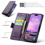 CaseMe 023 Butterfly Buckle Litchi Texture RFID Anti-theft Leather Phone Case