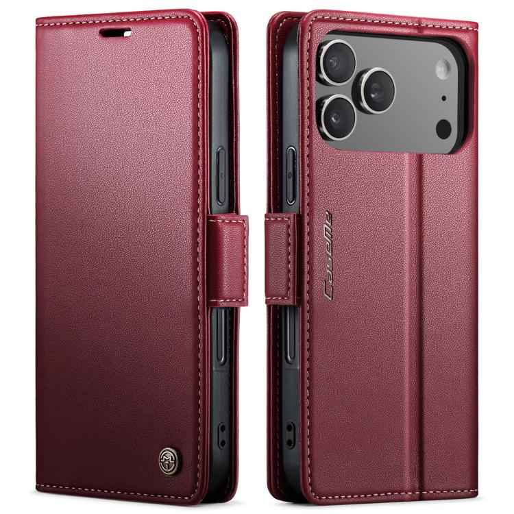 CaseMe 023 Butterfly Buckle Litchi Texture RFID Anti-theft Leather Phone Case