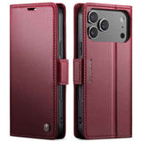 CaseMe 023 Butterfly Buckle Litchi Texture RFID Anti-theft Leather Phone Case