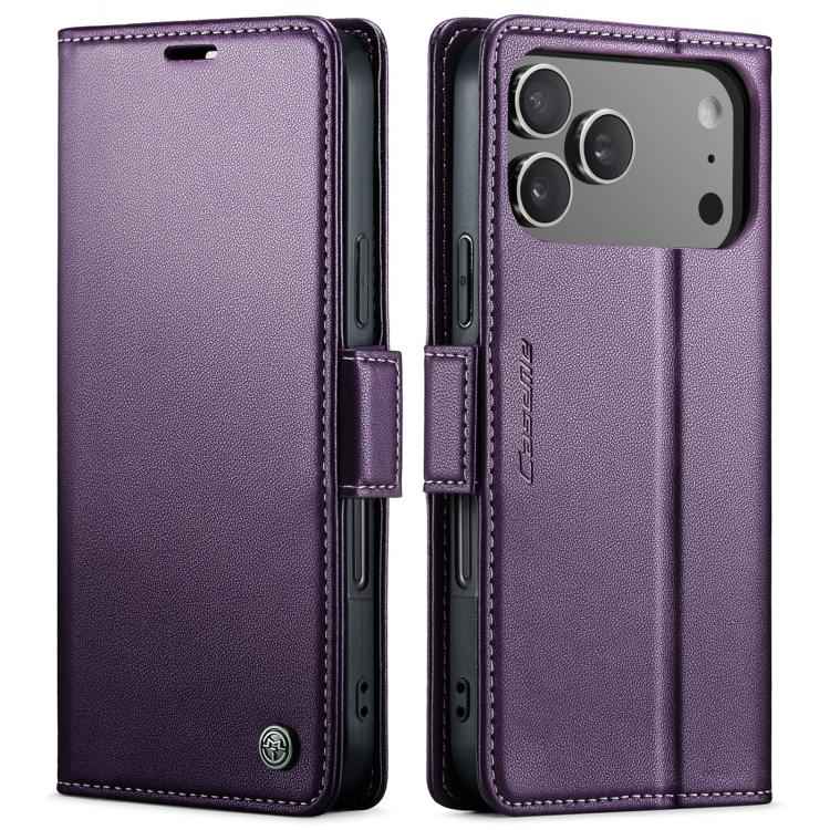 CaseMe 023 Butterfly Buckle Litchi Texture RFID Anti-theft Leather Phone Case