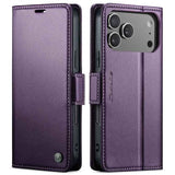 CaseMe 023 Butterfly Buckle Litchi Texture RFID Anti-theft Leather Phone Case