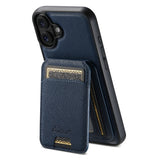 Suteni H18 Cross Grain MagSafe Wallet Leather Phone Case