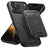 Suteni H18 Cross Grain MagSafe Wallet Leather Phone Case