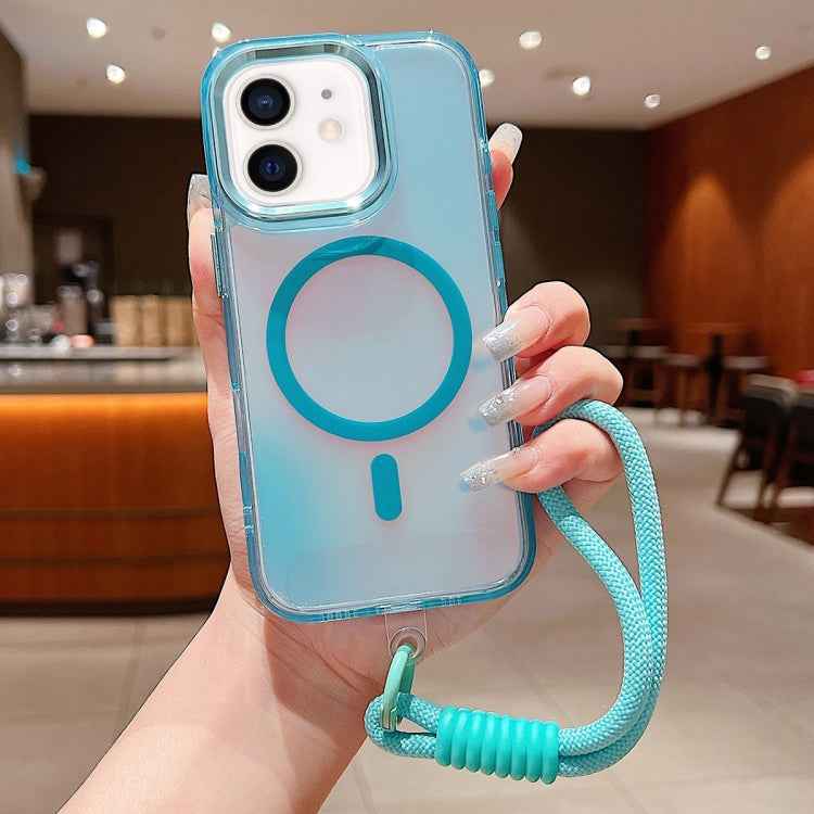 Bright Shadow  Magsafe Discoloration Phone Case with Wrist Strap