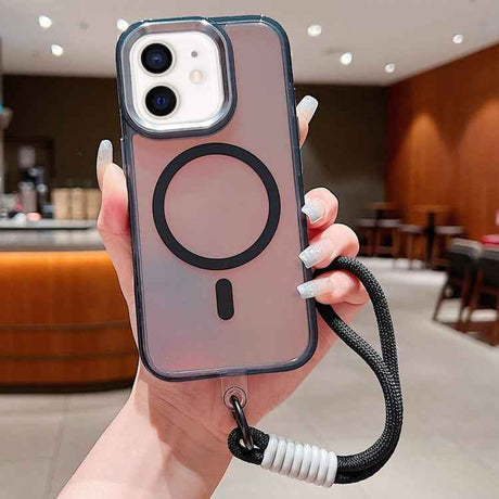 Bright Shadow  Magsafe Discoloration Phone Case with Wrist Strap