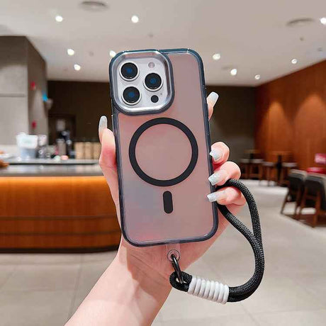 Bright Shadow  Magsafe Discoloration Phone Case with Wrist Strap