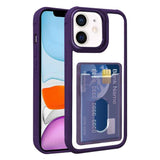 Electroplated Card Bag Acrylic Hybrid TPU Phone Case