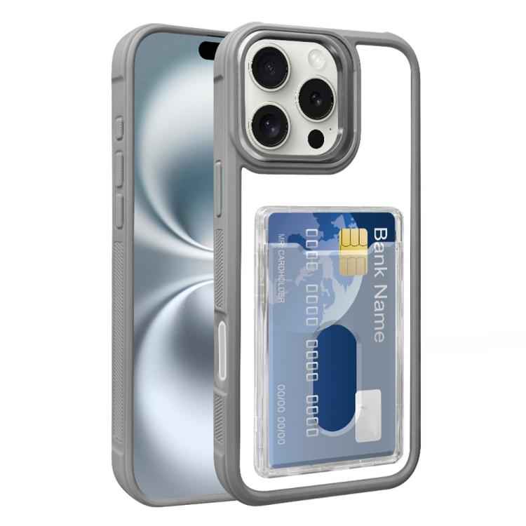 Electroplated Card Bag Acrylic Hybrid TPU Phone Case
