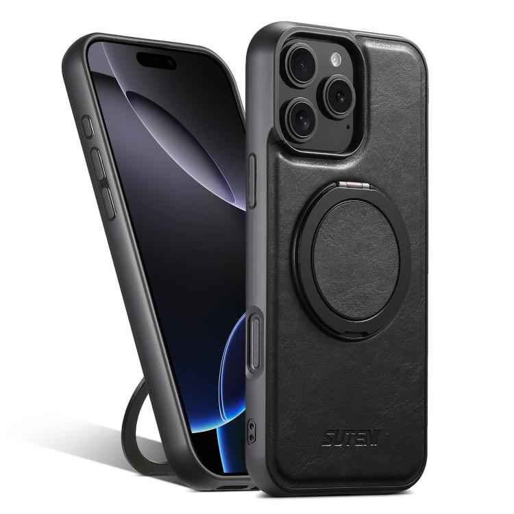 Suteni G3 Oil Wax 360 Rotation Holder MagSafe Back Phone Case