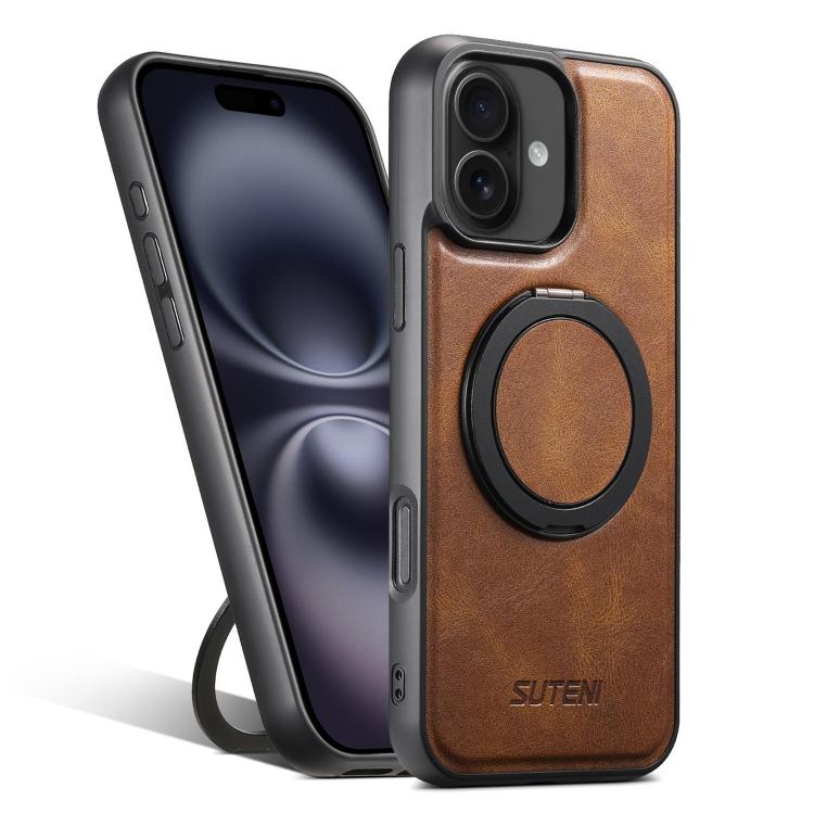 Suteni G3 Oil Wax 360 Rotation Holder MagSafe Back Phone Case