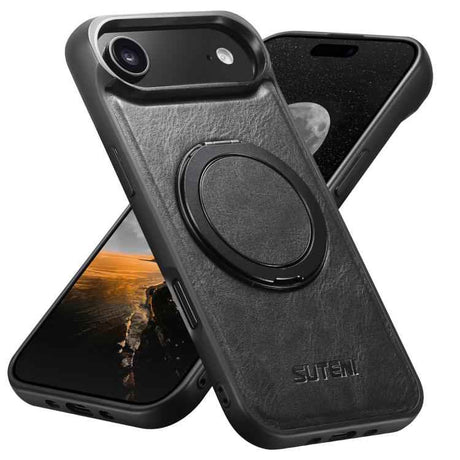 Suteni G3 Oil Wax 360 Rotation Holder MagSafe Back Phone Case