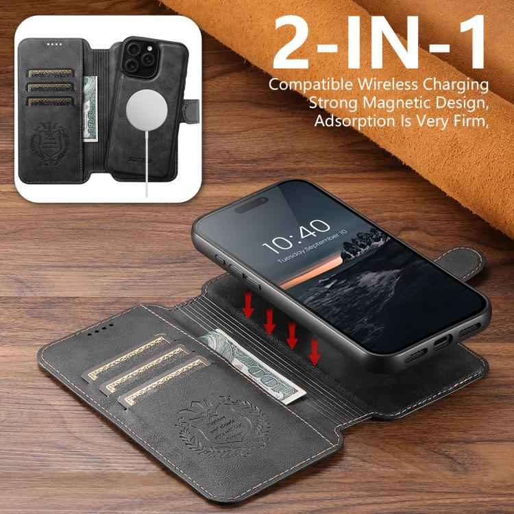Suteni Q05 2-in-1 Multi-function Detachable Wallet MagSafe Phone Case