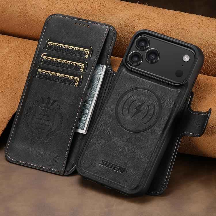 Suteni Q05 2-in-1 Multi-function Detachable Wallet MagSafe Phone Case