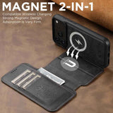 Suteni Q05 2-in-1 Multi-function Detachable Wallet MagSafe Phone Case