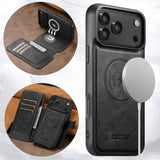 Suteni Q05 2-in-1 Multi-function Detachable Wallet MagSafe Phone Case