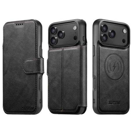Suteni Q05 2-in-1 Multi-function Detachable Wallet MagSafe Phone Case
