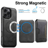 Suteni M3 Card Bag MagSafe Cowhide Texture Leather Phone Case