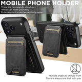 Suteni M5 Magnetic Card Bag MagSafe Leather Phone Case