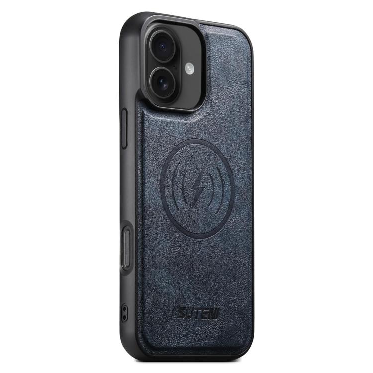 Suteni G5 Cowhide Leather MagSafe Magnetic Phone Case
