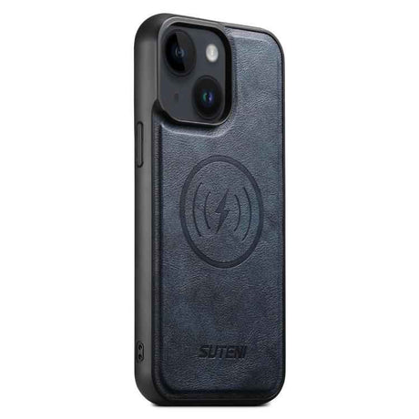 Suteni G5 Cowhide Leather MagSafe Magnetic Phone Case