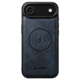 Suteni G5 Cowhide Leather MagSafe Magnetic Phone Case