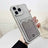 Four-cornered Glitter Electroplated Card Bag TPU Phone Case