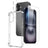 NORTHJO 3 in 1 TPU Airbag Shockproof Phone Case with Screen Protector Lens Film