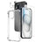 NORTHJO 3 in 1 TPU Airbag Shockproof Phone Case with Screen Protector Lens Film