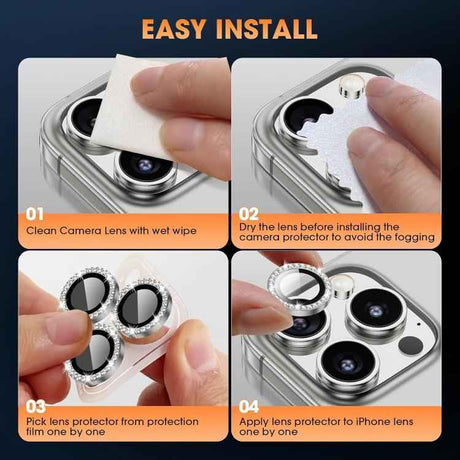 Kalebol Individual Camera Lens Diamond Ring Protector