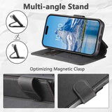 Suteni Q05 2-in-1 Multi-function MagSafe Wallet Litchi Leather Phone Case
