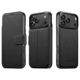 Suteni Q05 2-in-1 Multi-function MagSafe Wallet Litchi Leather Phone Case