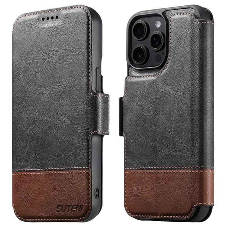Suteni Q06 2-in-1 Multi-function Detachable Wallet MagSafe Phone Case