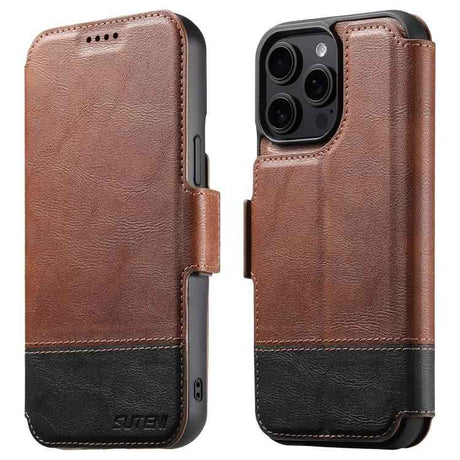 Suteni Q06 2-in-1 Multi-function Detachable Wallet MagSafe Phone Case