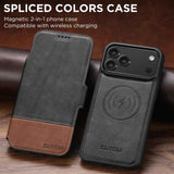 Suteni Q06 2-in-1 Multi-function Detachable Wallet MagSafe Phone Case