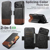 Suteni Q06 2-in-1 Multi-function Detachable Wallet MagSafe Phone Case