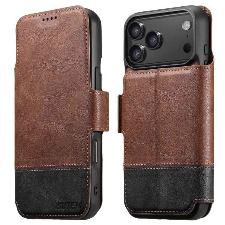 Suteni Q06 2-in-1 Multi-function Detachable Wallet MagSafe Phone Case