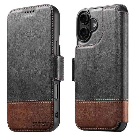Suteni Q06 2-in-1 Multi-function Detachable Wallet MagSafe Phone Case