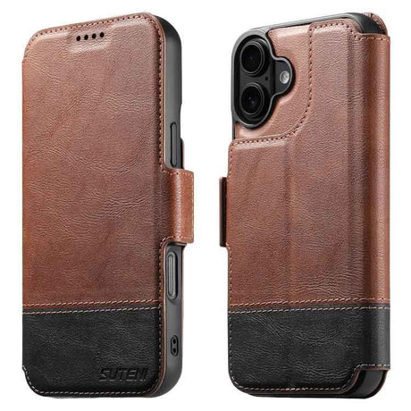 Suteni Q06 2-in-1 Multi-function Detachable Wallet MagSafe Phone Case
