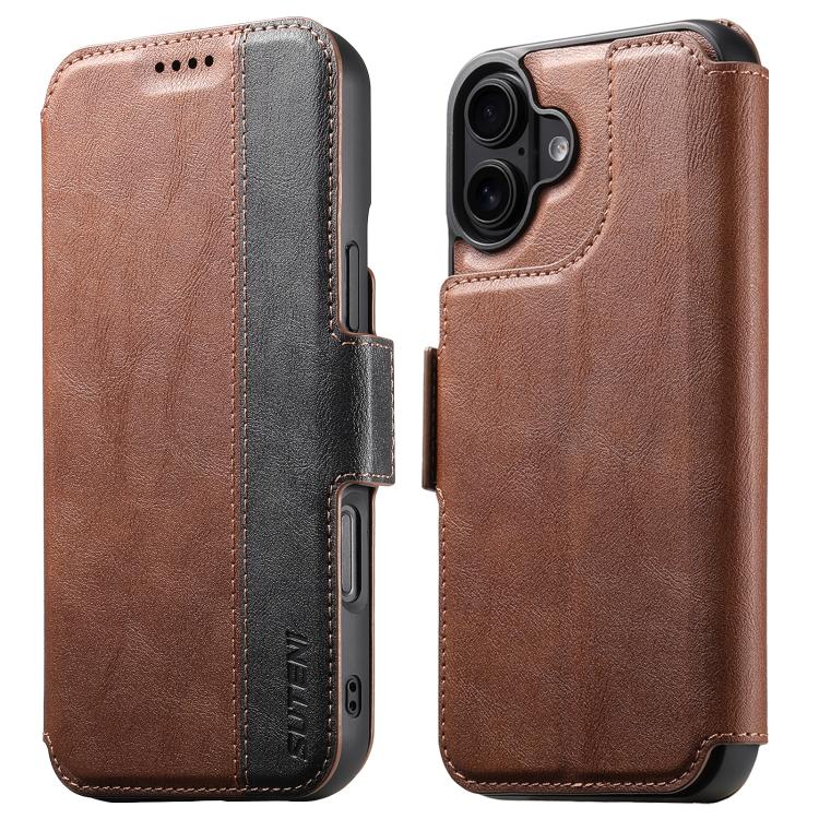 Suteni Q07 2-in-1 Multi-function Detachable Wallet MagSafe Phone Case
