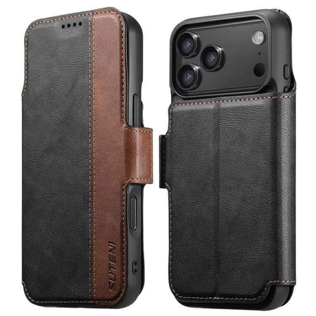 Suteni Q07 2-in-1 Multi-function Detachable Wallet MagSafe Phone Case