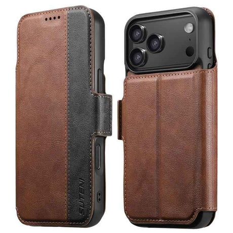 Suteni Q07 2-in-1 Multi-function Detachable Wallet MagSafe Phone Case