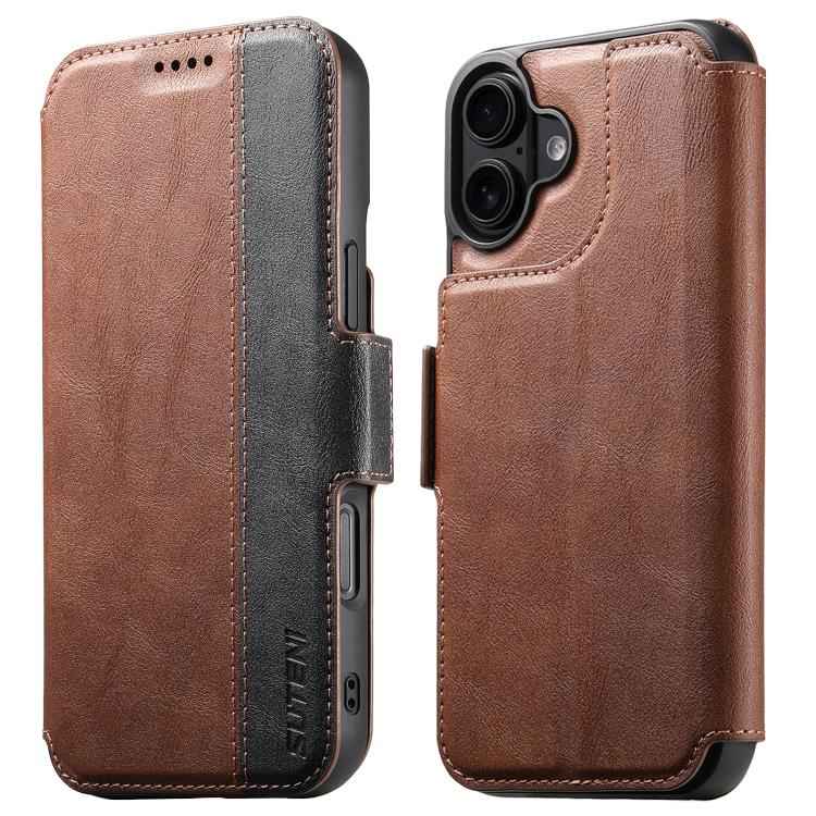 Suteni Q07 2-in-1 Multi-function Detachable Wallet MagSafe Phone Case