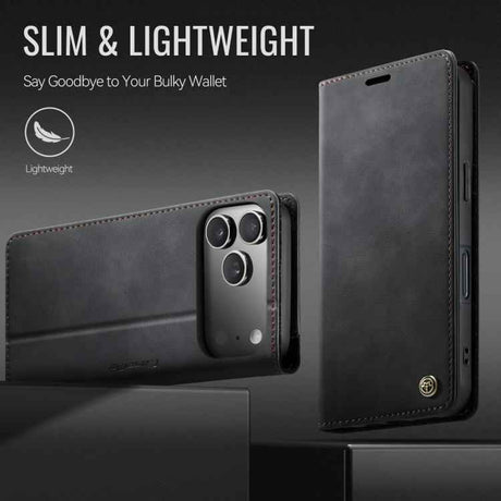 CaseMe 033 Calf Leather Lining Microfibre RFID Blocking Phone Case