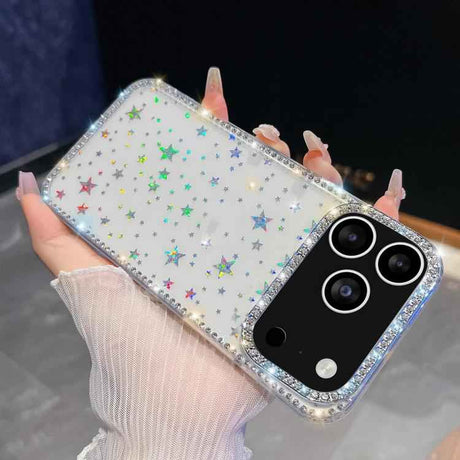 Rhinestone Glitter TPU 4-corners Anti-fall Phone Case