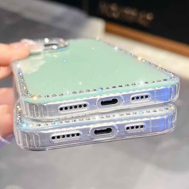 Rhinestone Glitter TPU 4-corners Anti-fall Phone Case