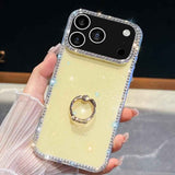 Rhinestone Glitter TPU Ring Holder Anti-fall Phone Case